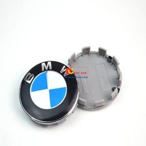 01 chiếc Logo chụp mâm ốp lazang bánh xe ô tô BMW68 đường kính 68mm
