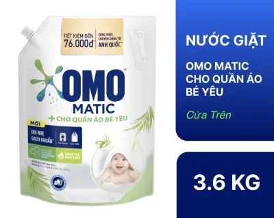 Nước Giặt OMO Quần Áo Cho Bé Yêu 3.6kg