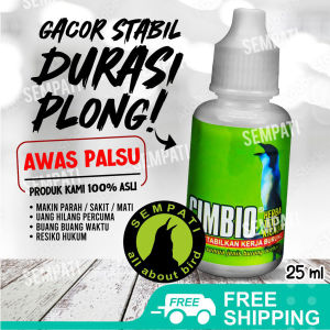 SEMPATI Cimbio Herbal Tetes Super Kicau Vitamin Burung Meningkatkan Rajin Bunyi Nafas Panjang Mental Power Suara Kristal Mengatasi Serak VCIMBSK