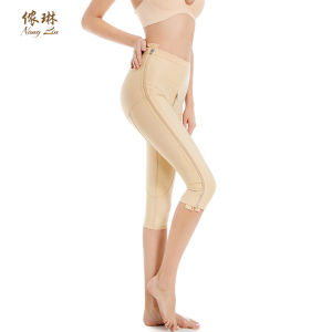 กางเกงกระชับสัดส่วนหลังการดูดไขมัน แหวนรัดต้นขาแบบดูด กระชับสัดส่วน กางเกงกระชับขาแบบเจ็ดจุด ซิปสองด้าน กางเกงยกสะโพกแบบบีบอัดแรง