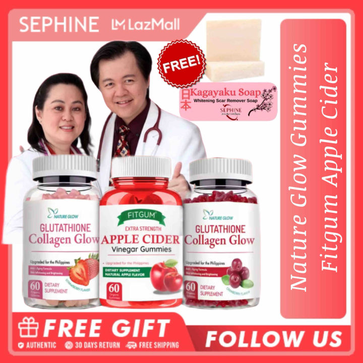 Nature Glow Glutathione Collagen Glow Capsule Gummies Strawberry