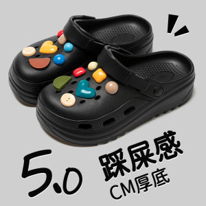 [Free Shipping] Womens thick-soled clogs for summer outdoor wear 2025 new style EVA non-slip and odor-resistant beach sandals for women