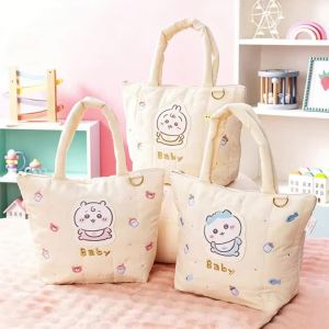 Chiikawa Handbag Kawaii Usagi Hachiware Large Capacity Tote Bag Storage Bag Ins Korean Cartoon Anime Friend Birthday Gift2026