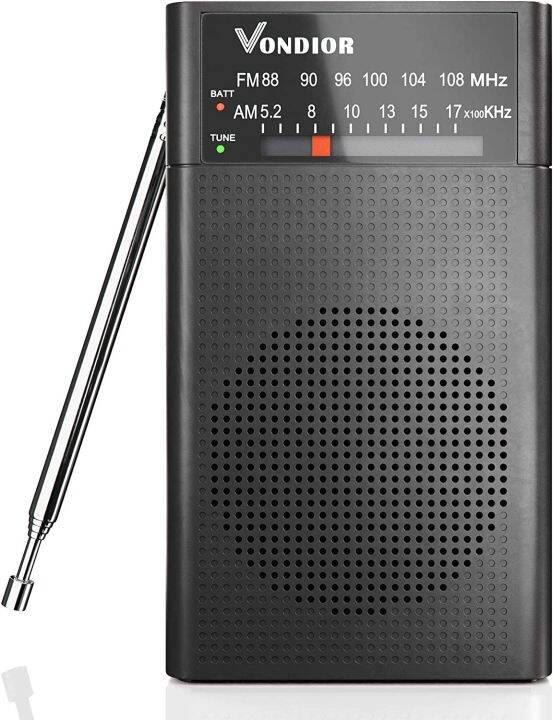 Portable Radio Am Fm 2aa Battery Operated With Long Range Reception For Indoor Outdoor