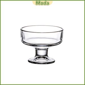 Moda 200ml Glass Ice Cream Cup Dessert Pudding Bowl Multifunctional Glass Food Cup for Cocktail Party 1Pc