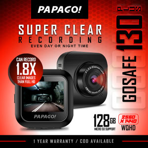 PAPAGO GOSAFE 130 PLUS - SUPER CLEAR RECORDING (DAY OR NIGHT)