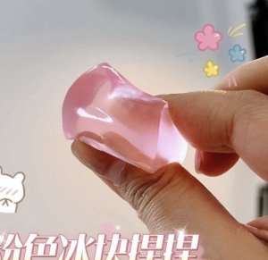 Creative 3D Ice Cube Decompression Toys Childrens Decompression Ice Cube Toys Summer Cute Decompression Soft Glue Toys