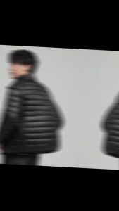 《1115》VUUG เสื้อแจ็คเก็ตขนเป็ดสีขาวสำหรับผู้ชายฤดูใบไม้ร่วงและฤดูหนาว คอตั้ง แจ็คเก็ตขนเป็ดอบอุ่นและกันหนาว