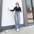 JINISO - Highwaist Cargo Loose Jeans 405 HANDS UP. 