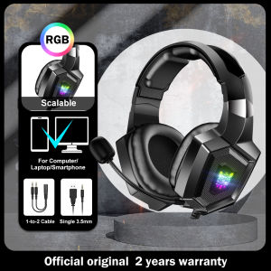ONIKUMA K8 RGB Virtual Surround Channel Gaming Headset with Microphone Noise Cancellation