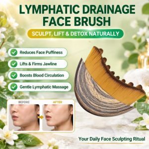 Facial Brush Lymphatic Brush Makeup Brush For Daily Skincare/Improve Blood Circulation/Even Skin Tone Eye Neck Care/Facial Massage For Adults Women