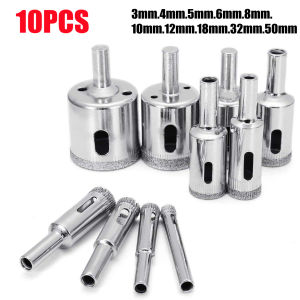 15pcs Diamond tool drill bit hole saw set for glass ceramic marble 6mm-50mm