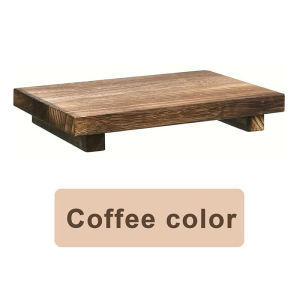 1 PCS Wood Tray Kitchen Soap Dish Plants Holder Wooden Storage Candle Pedestal Stand Kitchen Bathroom Decor for Vanity Counter