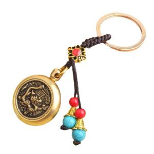 Móc khóa kim loại cung cấp linh hoạt sử dụng zodiacs chủ đề treo lòng thòng cho hành khách du lịch và thu Keyring