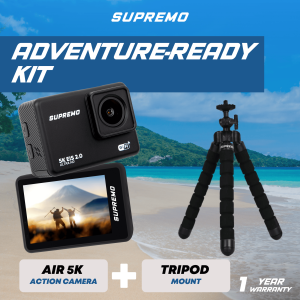 Bundle 6 Supremo Air 5k Action Camera + Tripod