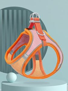 สายรัดอก แมว พร้อมสายจูง สายรัดอกสุนัข ระบายอากาศได้สะดวกสบาย แบบสวมใส่ง่าย สะท้อนแสง มีหลายสี