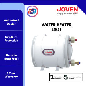 JOVEN JSH-25 25L HORIZONTAL STORAGE WATER HEATER- ORIGINAL JOVEN WARRANTY MALAYSIA