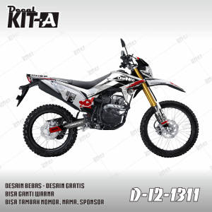 Decal Honda CRF 150L Merah Hitam Racing 119 D-I2-1311 (D-I2-464) I2-359