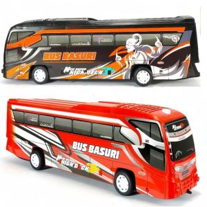 Mainan Anak Mobil Bus Basuri Telolet Ada Musik dan Lampu