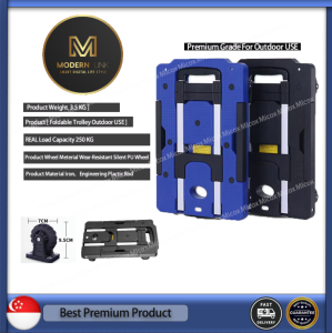 Foldable Trolley Portable Small Trolley 5 truck wheels 7 Wheels trolley 2.8 big wheel Load 200KG Durable Wheel can be pushed be pulled (Ready Stock) 24 hours ship out