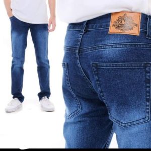 Celana Jeans Pria Denim Celana Pensil Cowok Hitam Celana Jeans Panjang Pria Slim Fit/Celana Jeans Pria Panjang Pensil Skinny Slim fit