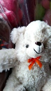BONEKA BERUANG TEDDY BEAR PITA SIZE M BAHAN HALUS MAINAN