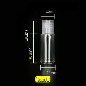 20/50/100ML Flip Cap Bottle Portable Travel Bottle Cosmetic Refillable Empty Bottle ResealablPlastic