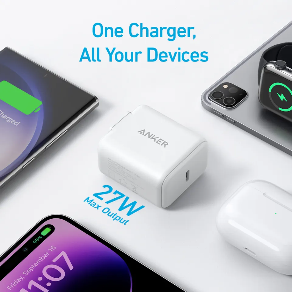 Anker PD 20W Nano Charger PIQ Durable Compact Fast Charger
