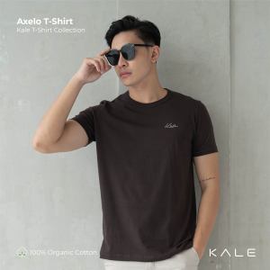 Kale Axelo T-shirt Basic Organic Cotton 24s  Asian Fit | Coffee Brown