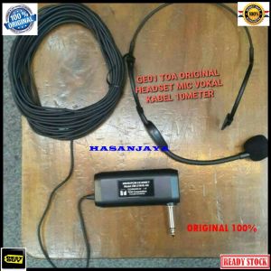 G01 TOA mic original mic Headset mic bando kabel panjang 10 meter Microphone audio mik bando kabel p