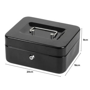 NEST Brion Cash Box with Key Lock and Money Tray Portable SG