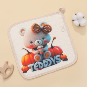 Premium Soft Muslin Baby Towel - Cozy Face & Body Towel for Newborns & Kids 25x25cm