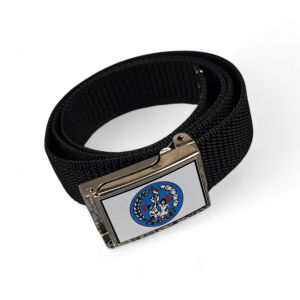 Sabuk Anak TK Kepala Jepit Logo tempel Tali Kanvas