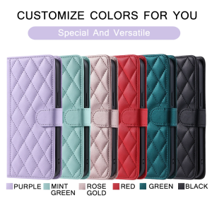 Fashion Lines Plaid Wallet Flip Leather Case For Xiaomi Redmi Note 8 9 10 11 12 9S 10S 11S Pro 4G 5G Turbo Plus Card Slot Book Cover