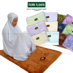 SAJADAH KARPET BULU RASFUR PREMIUM 80X120 CM TEBAL HALUS RASFUR AMBAL SHALAT
