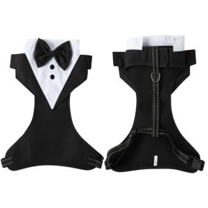 Large Dog Suit Harness for Small Dogs No Pull Easy Walk Design Tuxedo and Secure Buckles