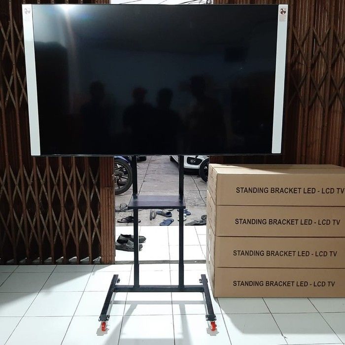 Bracket TV Standing TV LED Dorong & Roda 32 - 55 Inch | Lazada Indonesia