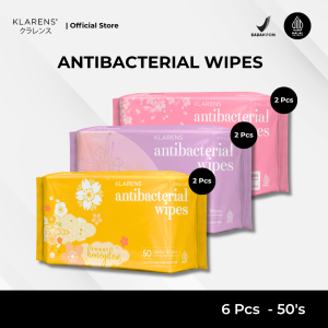 Klarens Tissue Antibacterial Wipes 50s All Varian - Tisu Basah Antibacteri