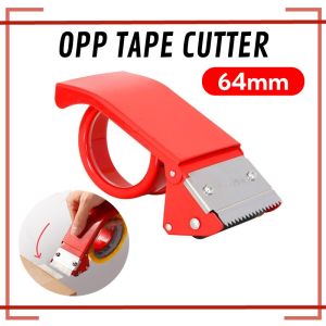 Metal OPP Tape Cutter Tape Dispenser 64mm Carton Packaging Sealer Roller Cutter Hand Held Tape Dispensor Hand Box