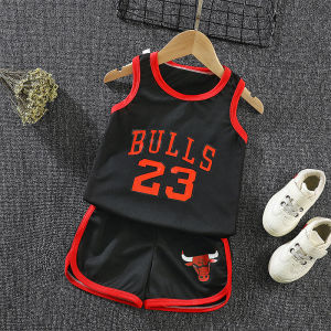 1 Set jersey for kids  kids jersey Childs basketball jersey Kids Baby Boys Girls Sleeveless(90-110) Childrens clothing childrens short