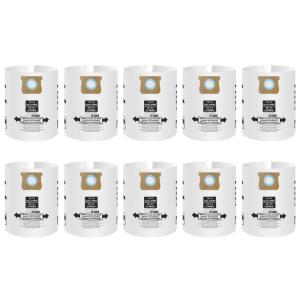 ถุงเก็บฝุ่นกระดาษ10-14แกลลอนกระเป๋าสูญญากาศตัวดักจับฝุ่นละเอียดสำหรับระบบสูญญากาศแบบต่างๆ