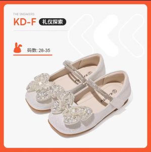 SG 🇸🇬 Seller/KATETU Girls Little Leather Shoes Princess Shoes Performance Shoes女童小皮鞋公主鞋小女孩演出鞋水晶鞋软底单鞋X4CK021
