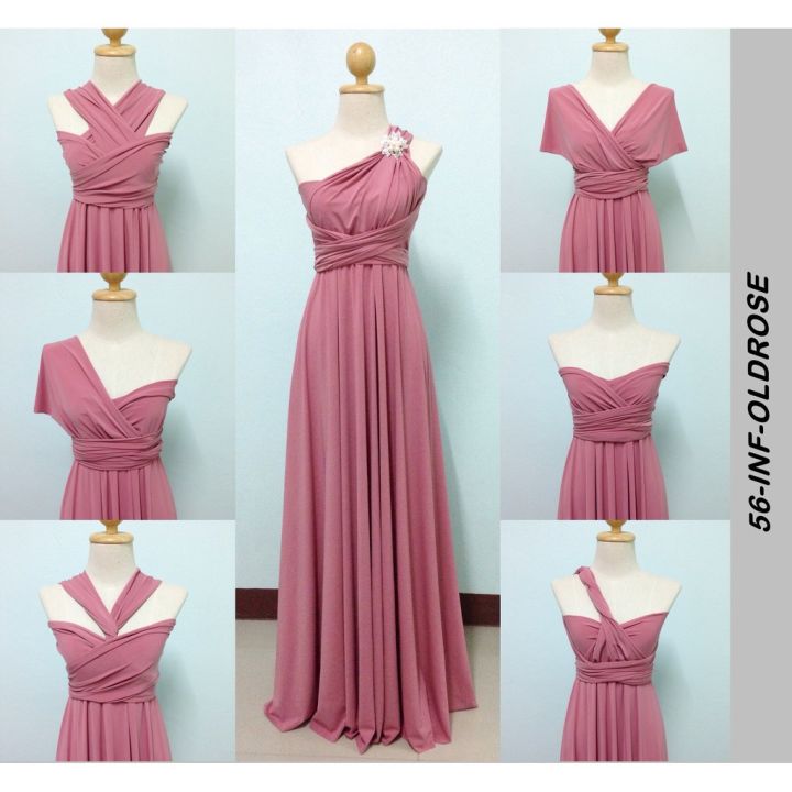 Old rose gown for maid store of honor