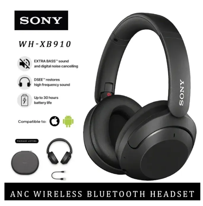 Sony Bluetooth Headset For Teams For Original Sony WH-XB910N Noise