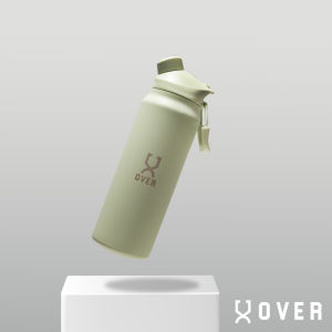 OVER Wave Theo Duo Lid Flask Durable 316 Stainless Steel 900ML Theo Flask Duo Lid Magnetic Cap Water Bottle