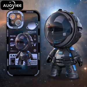 AUOVIEE นักบินอวกาศ iPhone Case สำหรับ iPhone 7 8 Plus SE 2020 น่ารักกันชนปกหลัง รวมโดดเด่นเฟื้องตัวและเครื่องประดับที่เหมาะสม