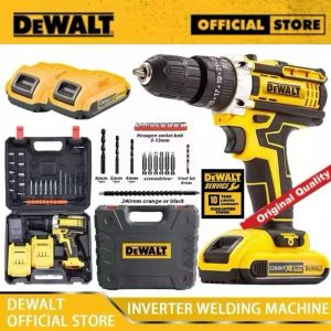 DeWalt 249V Cordless Drill Electric Hammer Drill Screwdriver 2 Battery Hand Drill