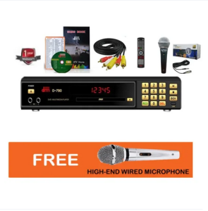Megapro Doremi D-790 Karaoke Player  Up to 17000 Songs with MTVs and MP3s with Hyundai DM 6000S Wired Microphone
