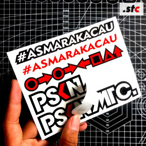 05 Sticker PSKN MTC Set  #ASMARAKACAU laminasi anti air Stiker Variasi Motor Aksesoris Racing