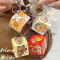 X.Z.MOONLIGH Kapibala Rubik's Cube Keychain DIY Cute Cartoon Capybara Keychain Creative Small Gift. 
